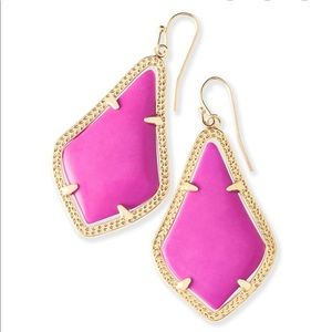 Kendra Scott Alex magenta earrings